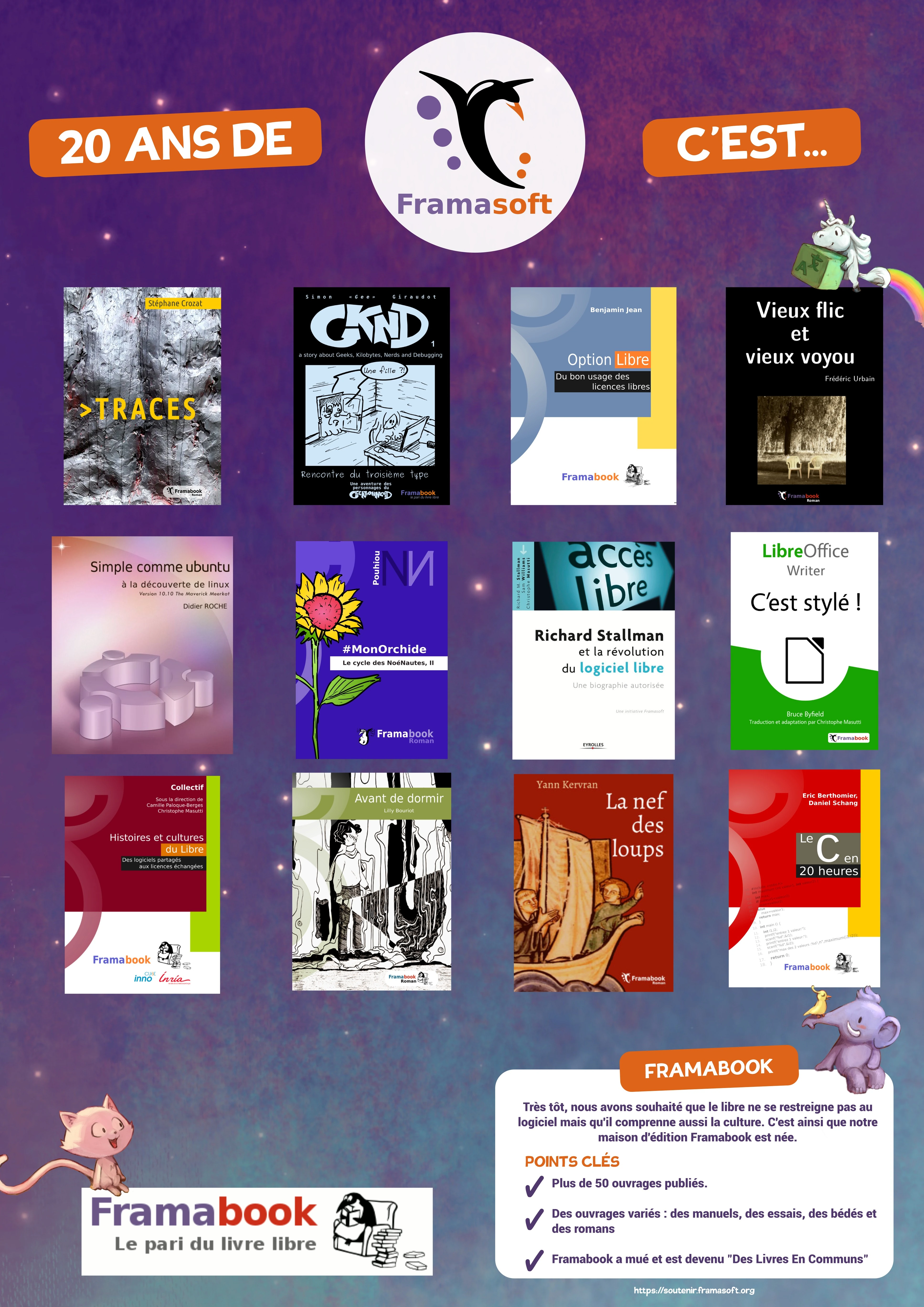 Affiche sur Framabook