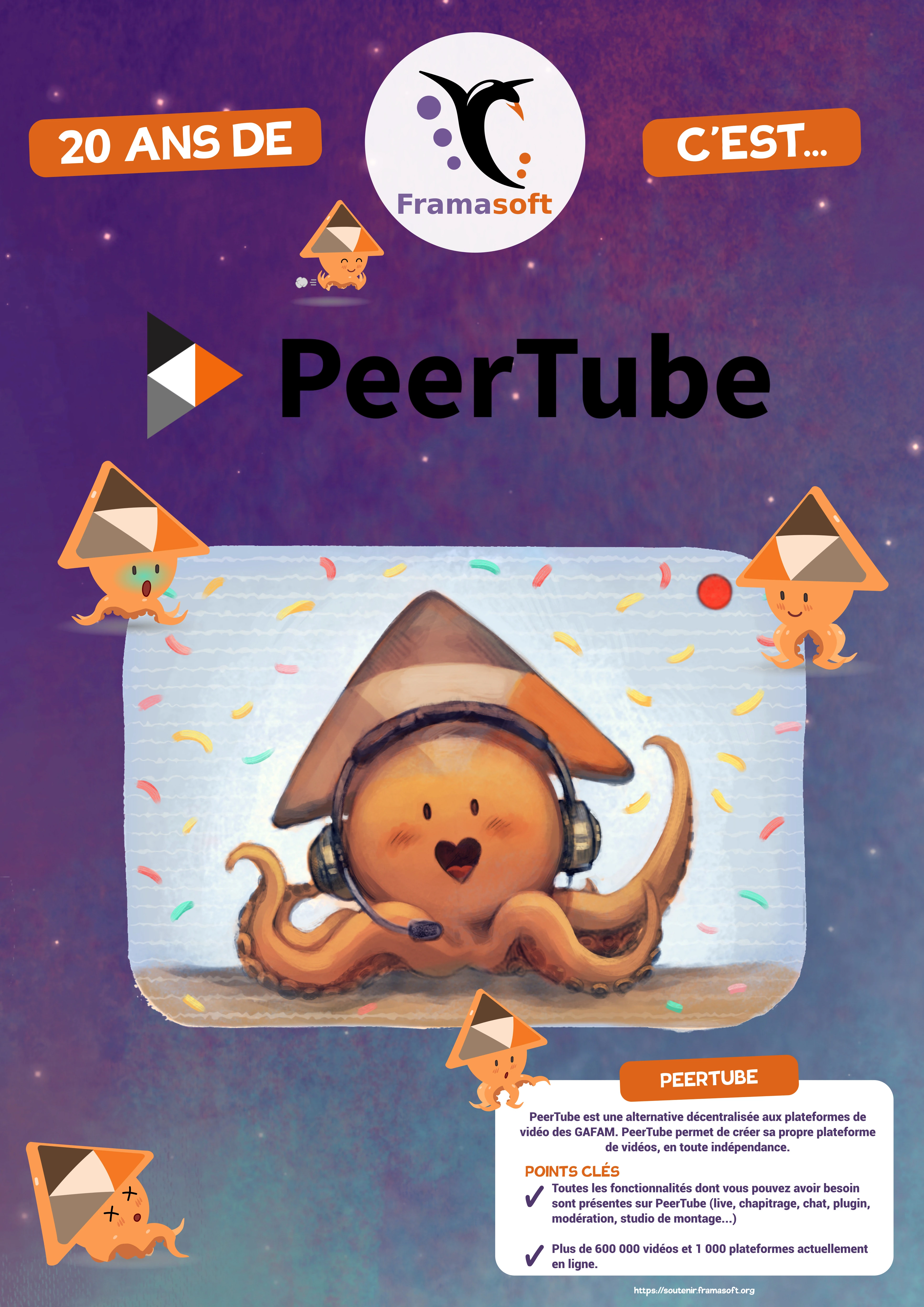 Affiche sur Peertube